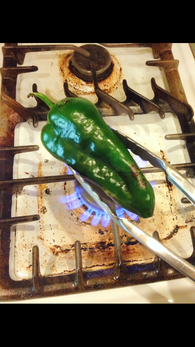 roasted poblano pepper salsa - CHUBBY GRUB